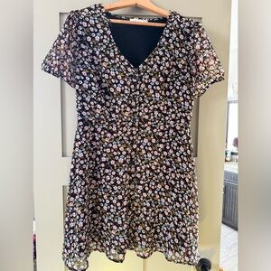 RD Style Black Floral Dress